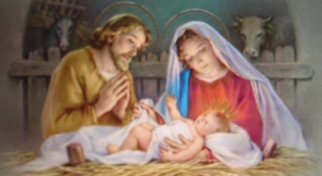 クリスマス豆絵: ひつじの歩み